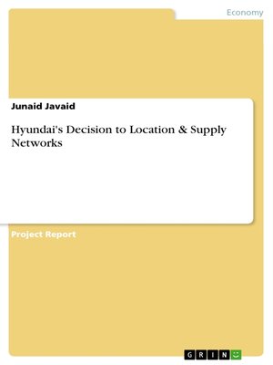 cover image of Hyundai's Decision to Location & Supply Networks